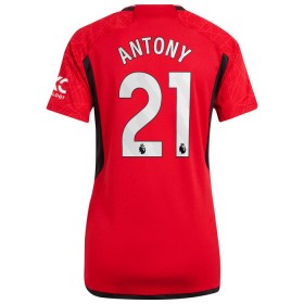 Camisola Manchester United Antony 21 Mulher Equipamento Principal 2023-24 Manga Curta